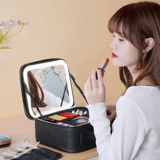 Illuminate Your Beauty Journey: Discovering the Magic of Kat’s Beauty Corner LED Mirror Makeup Case